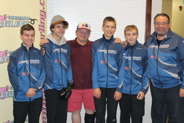 Team McNamara u18 Hogline Junior Spiel champs 2016